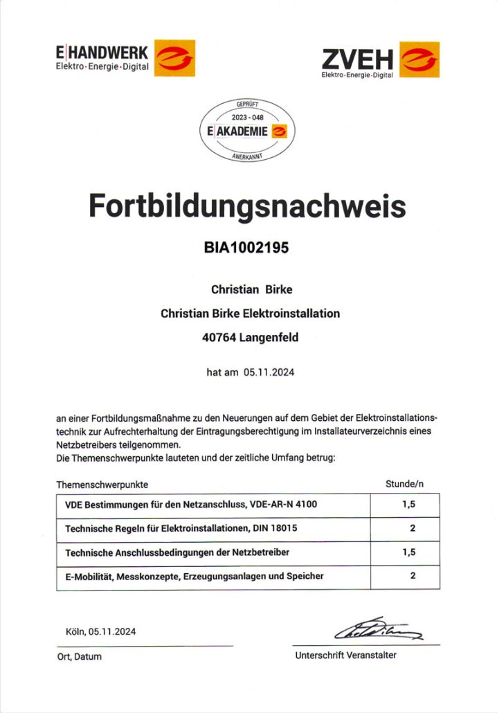 Elektrotechnik Birke